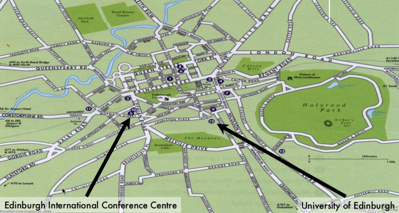 Venue Map (Central Edinburgh)